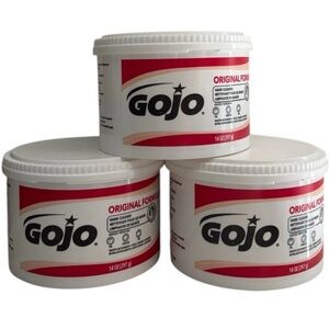 (3) Gojo Original Formula Hand Cleaner 14oz 1109 Oil Grease Tar Red Label
